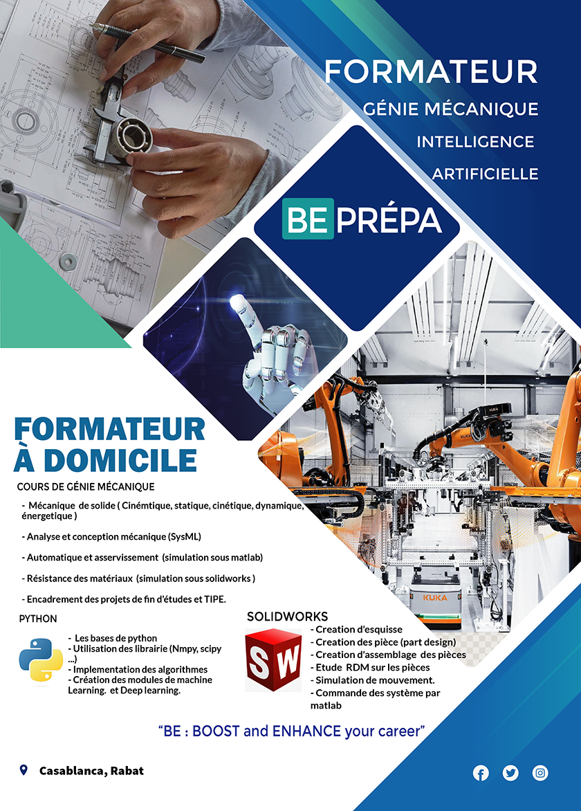 BEZZOUT, Cours de Soutien Scolaire en Sciences Industrielles et Informatique ( à domicile ou enligne) , Casablanca